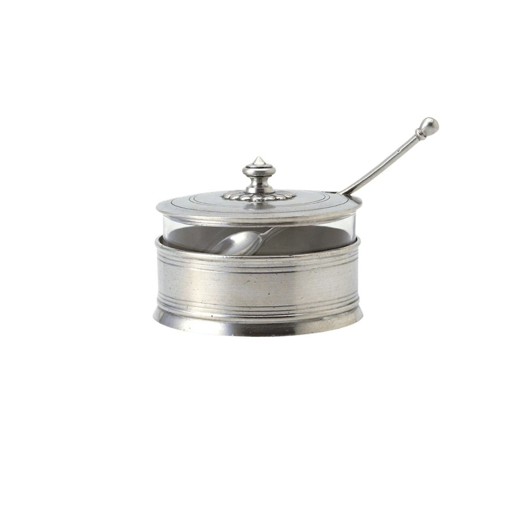 Match Pewter MATCH Parmesan Dish with Spoon