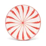 Pomelo Casa POMELO CASA Salad Plate with Candy Cane Stripes