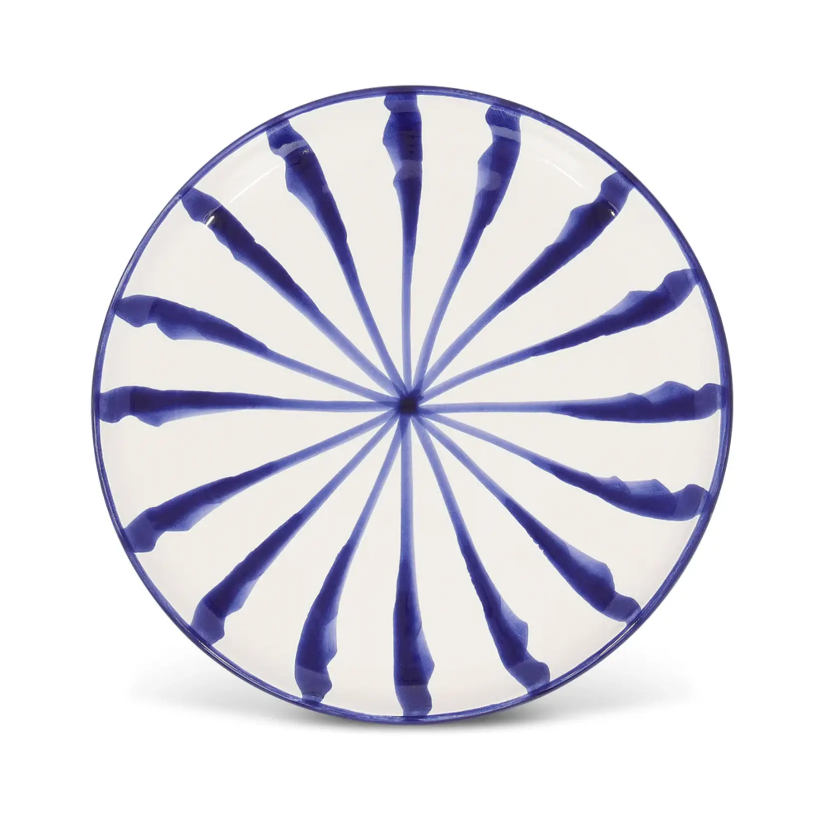 Pomelo Casa POMELO CASA Salad Plate with Candy Cane Stripes