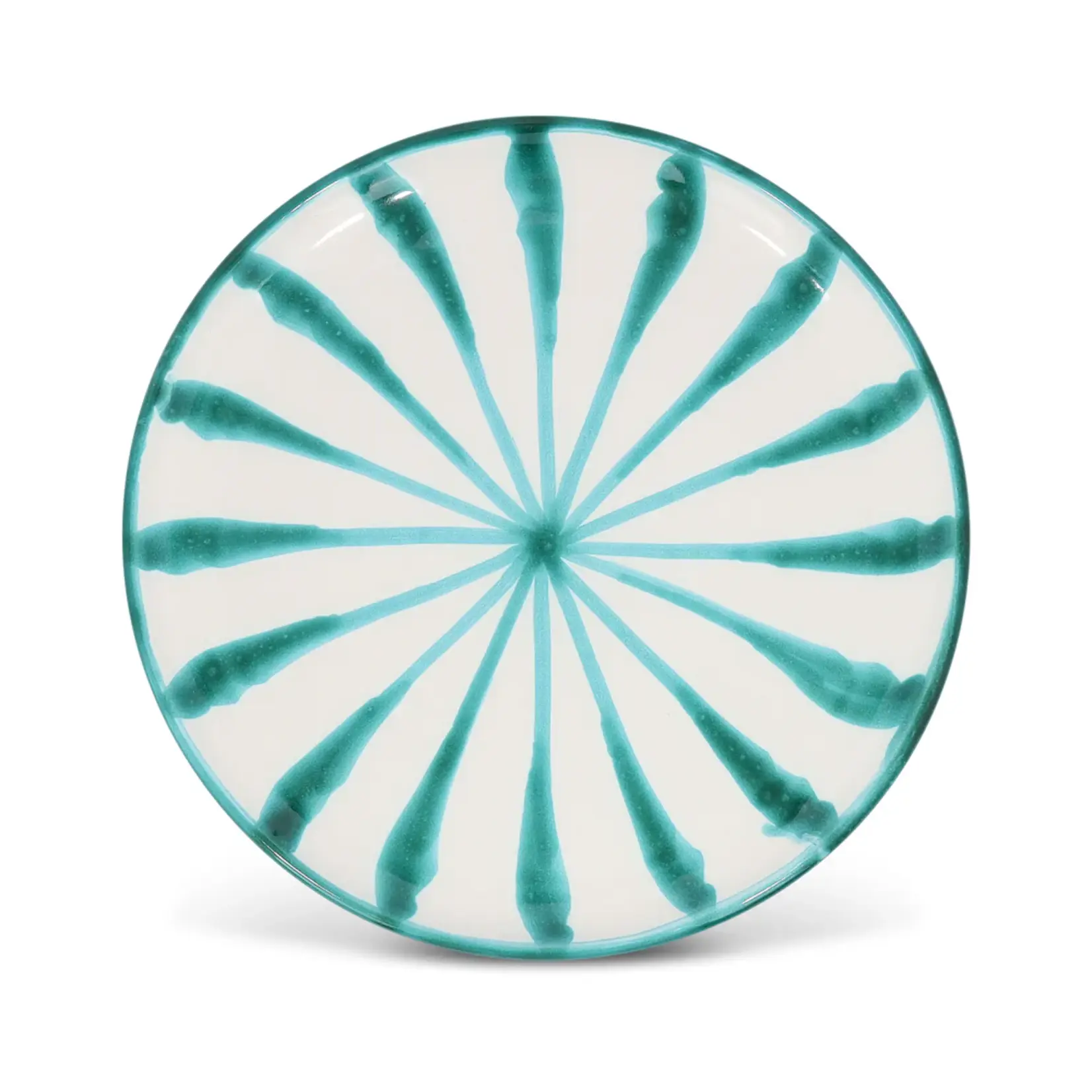 Pomelo Casa POMELO CASA Salad Plate with Candy Cane Stripes