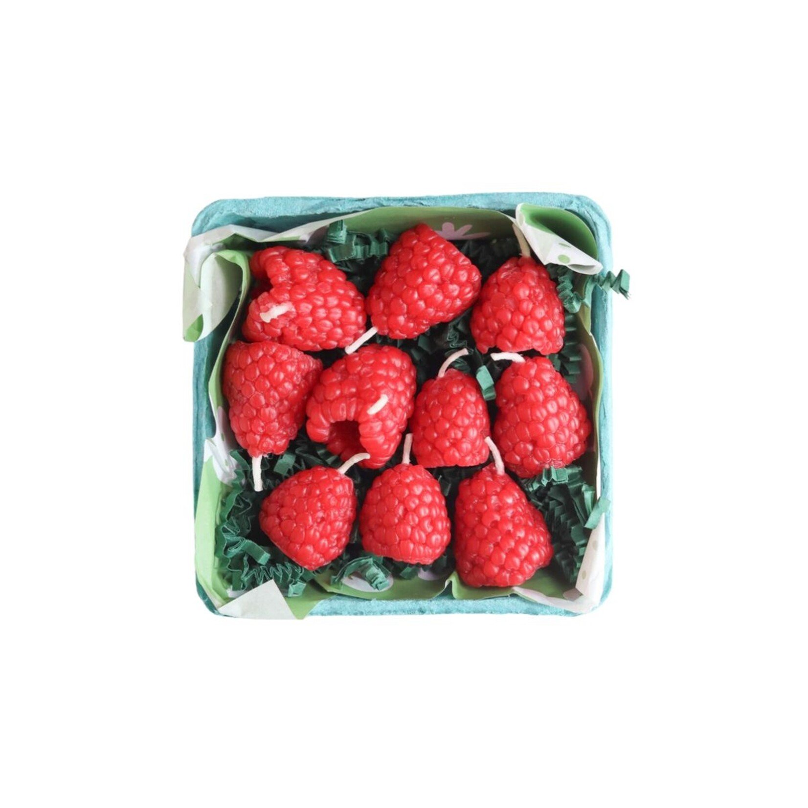 Happy Organics Raspberry Beeswax Birthday Candles- Set of 10