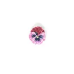 Trovelore TROVELORE Rose Pansy Button