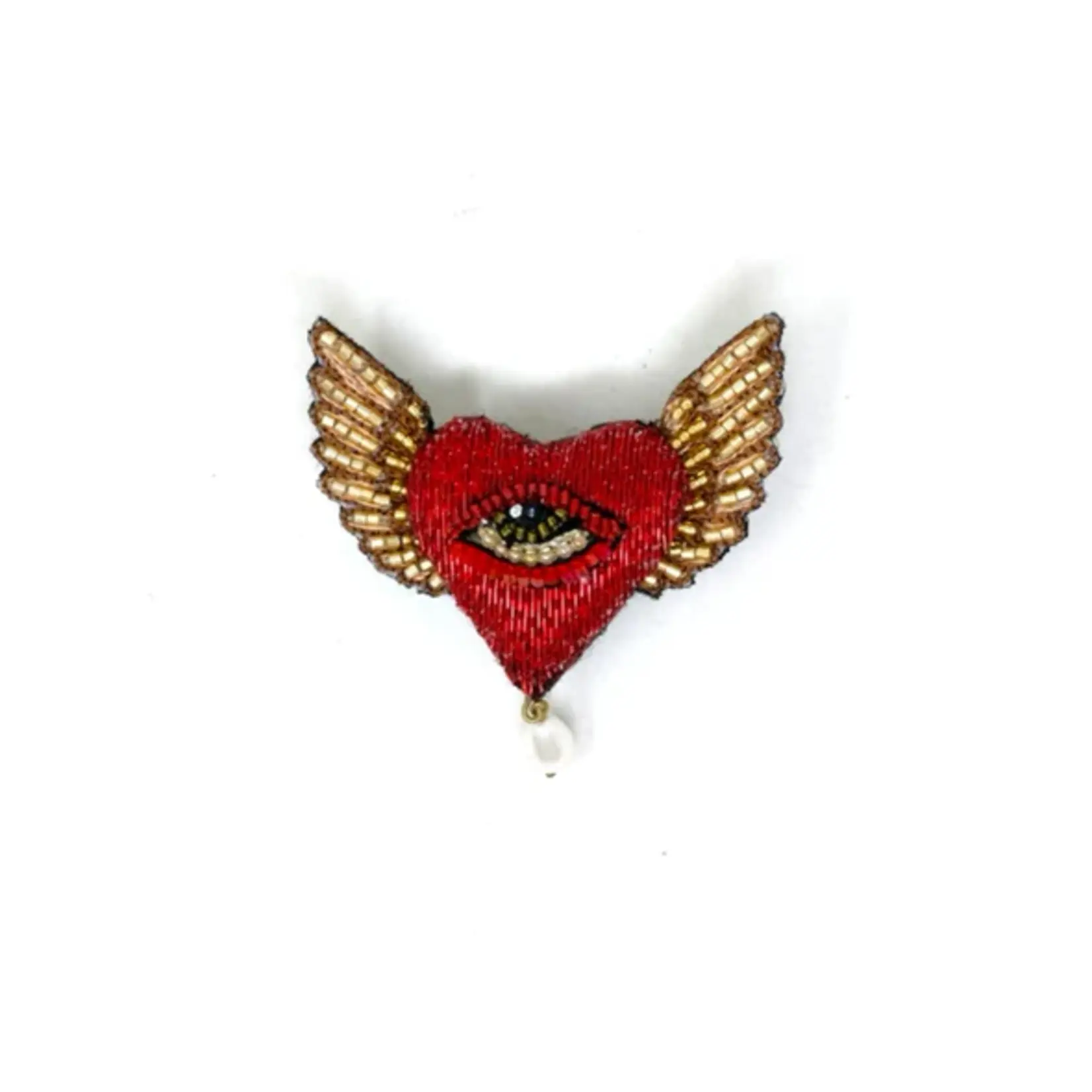 Trovelore TROVELORE Guardian Heart Brooch