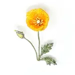 Trovelore TROVELORE California Golden Poppy Brooch
