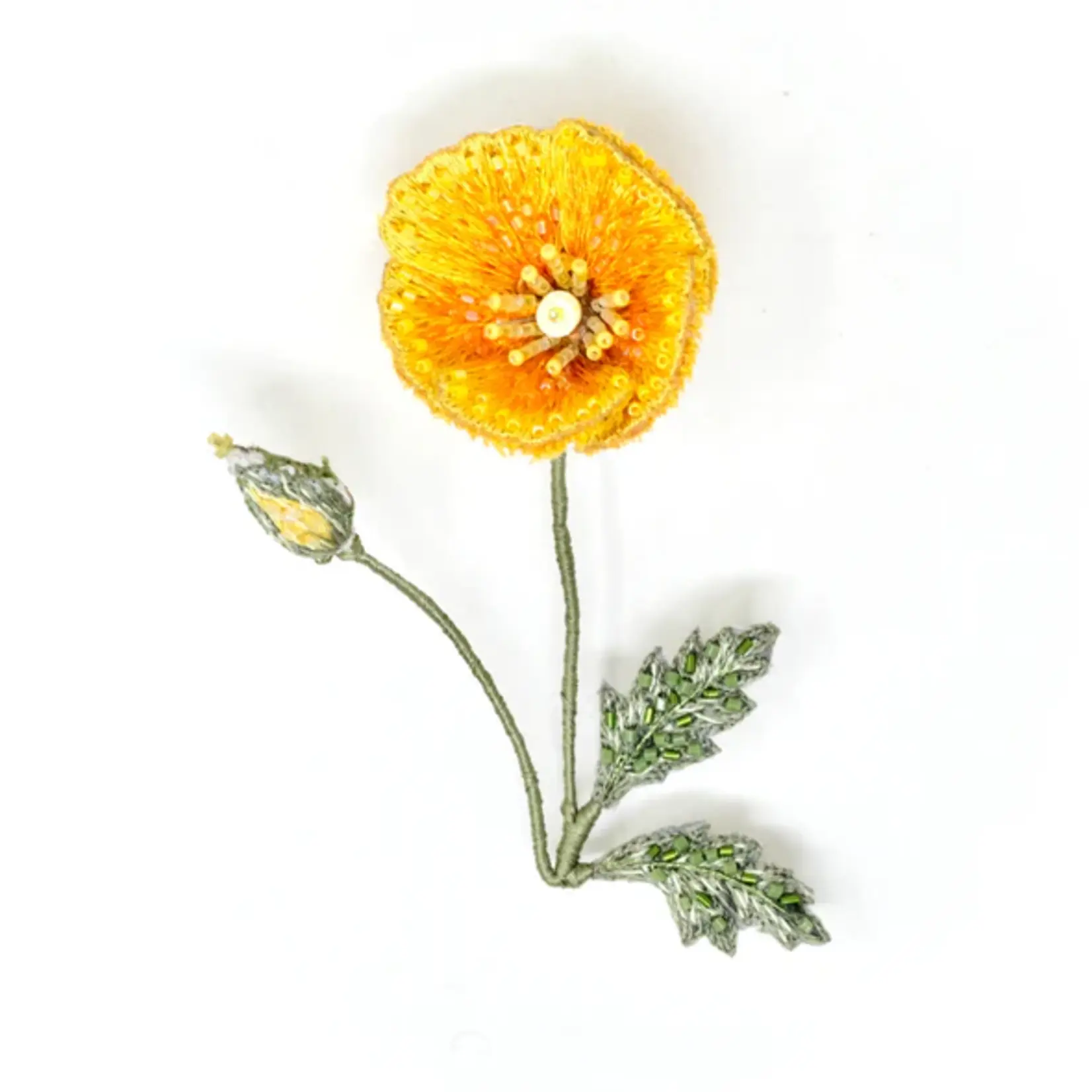 Trovelore TROVELORE California Golden Poppy Brooch
