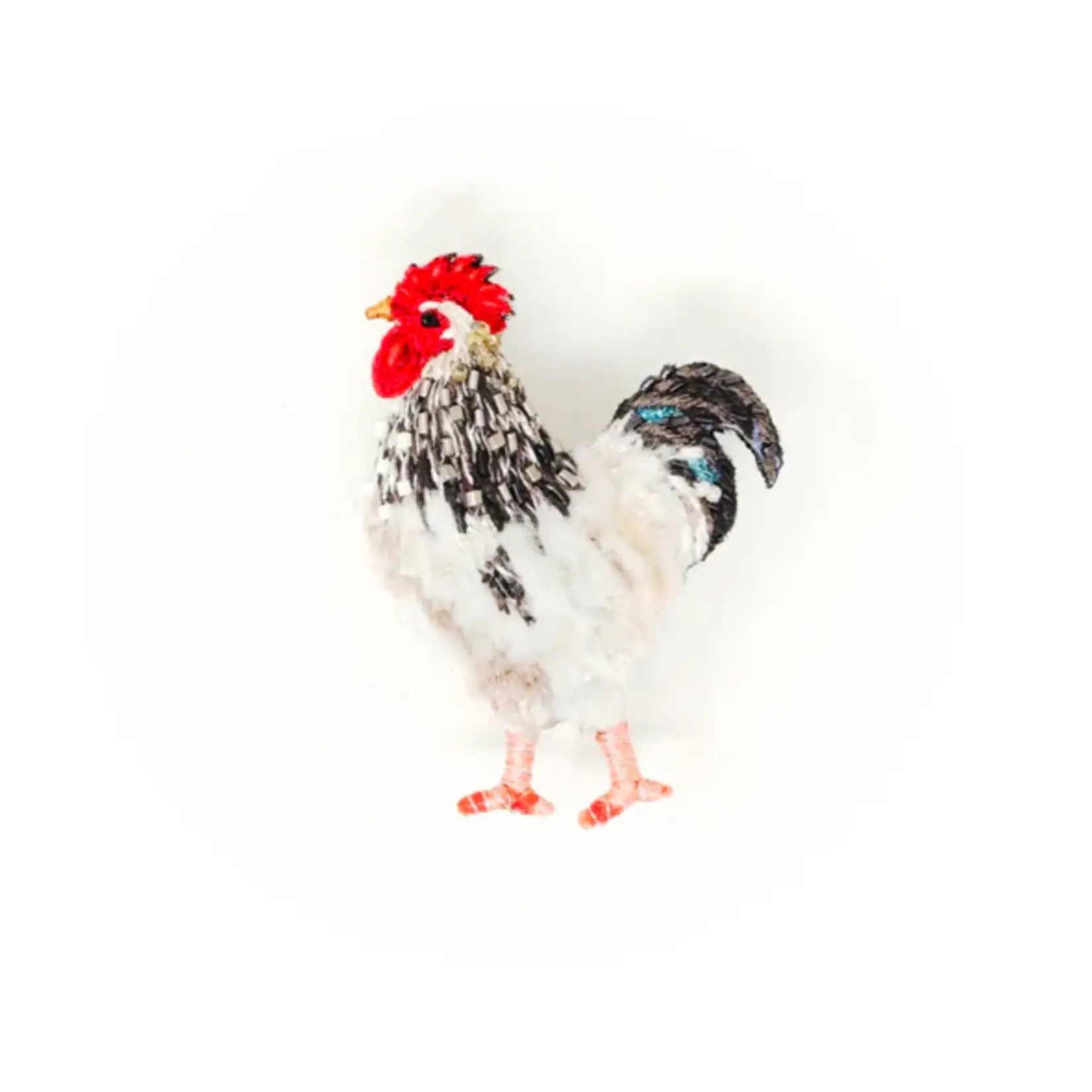 Trovelore TROVELORE Light Sussex Chicken Brooch