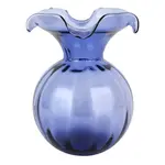 Vietri VIETRI Hibiscus Medium Fluted Vase- Indigo