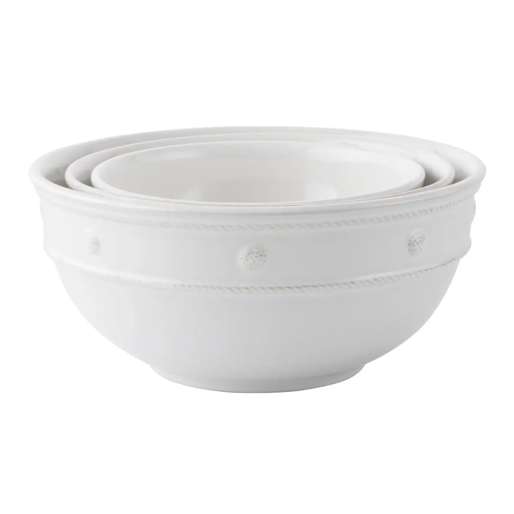Juliska JULISKA Berry & Thread Nesting Serving Bowl Set of 3- Whitewash