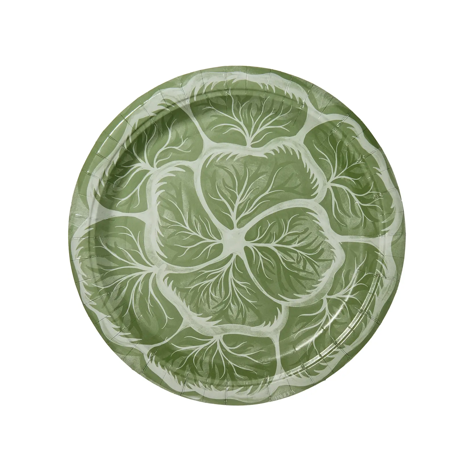 Pavillion Paper Faire Cabbage Dinner Paper Plate- Set of 8