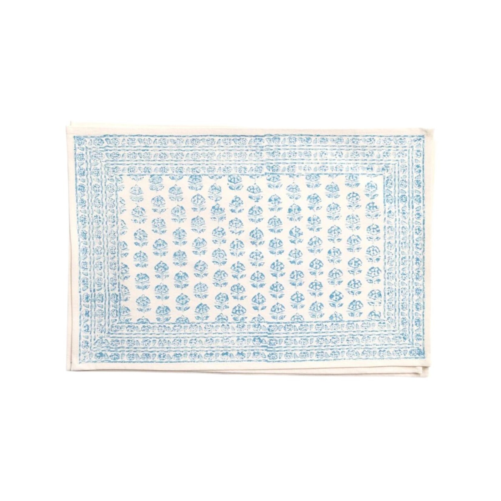 Pomegranate POMEGRANATE Elise Aqua Placemat- Set of 4