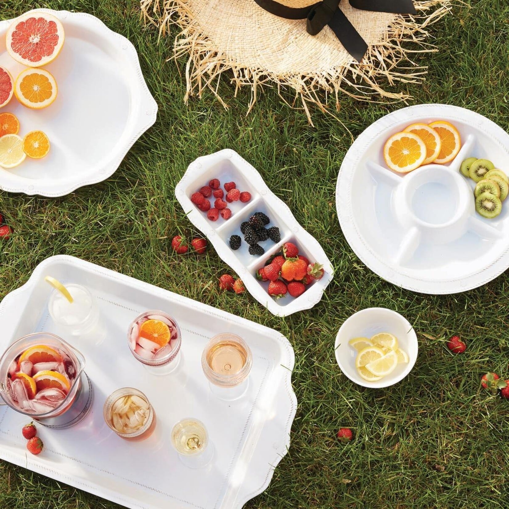 Juliska JULISKA Berry & Thread 14" Triple Section Server - Melamine