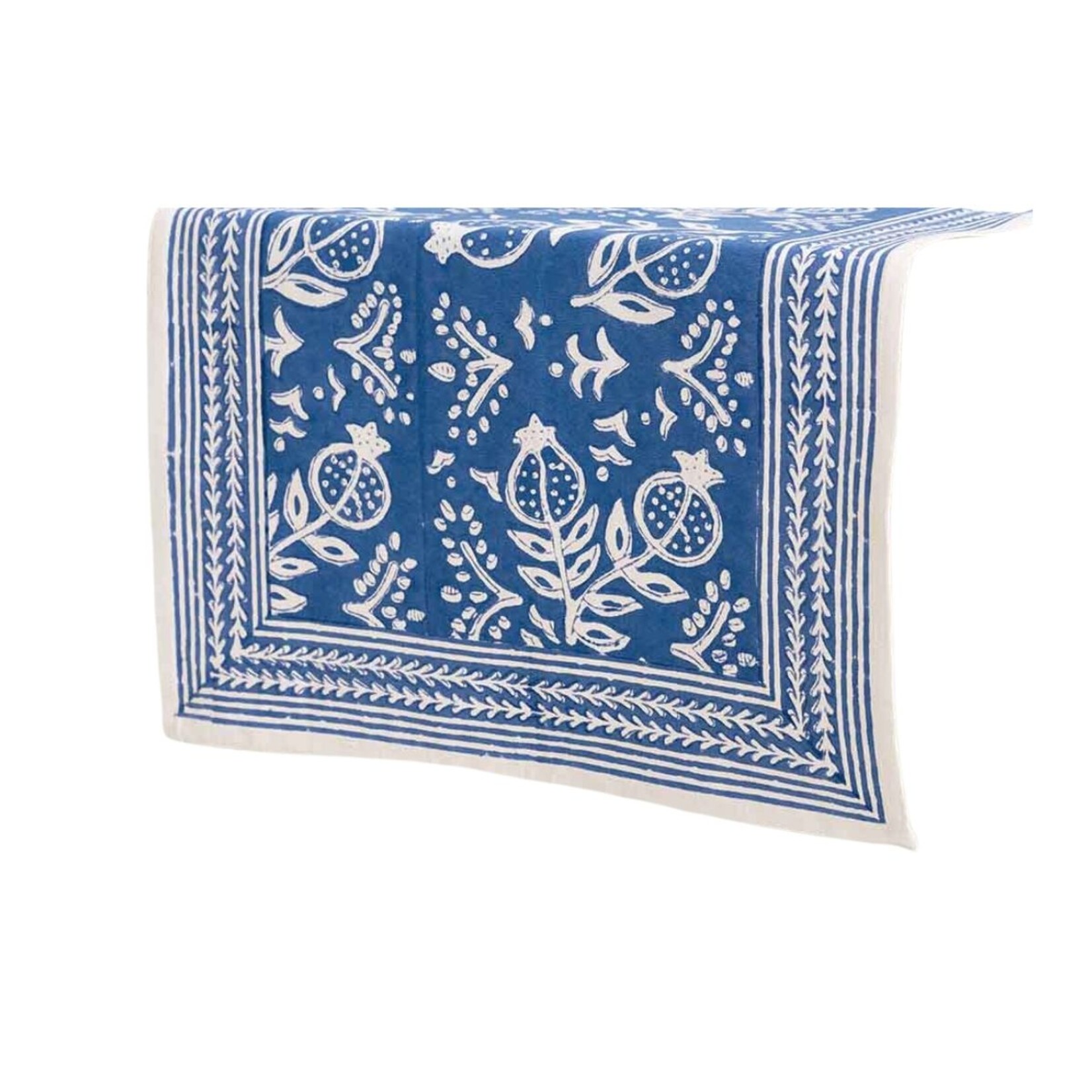 Pomegranate For Melissa & Jack- POMEGRANATE Pomegranate Blue Table Runner