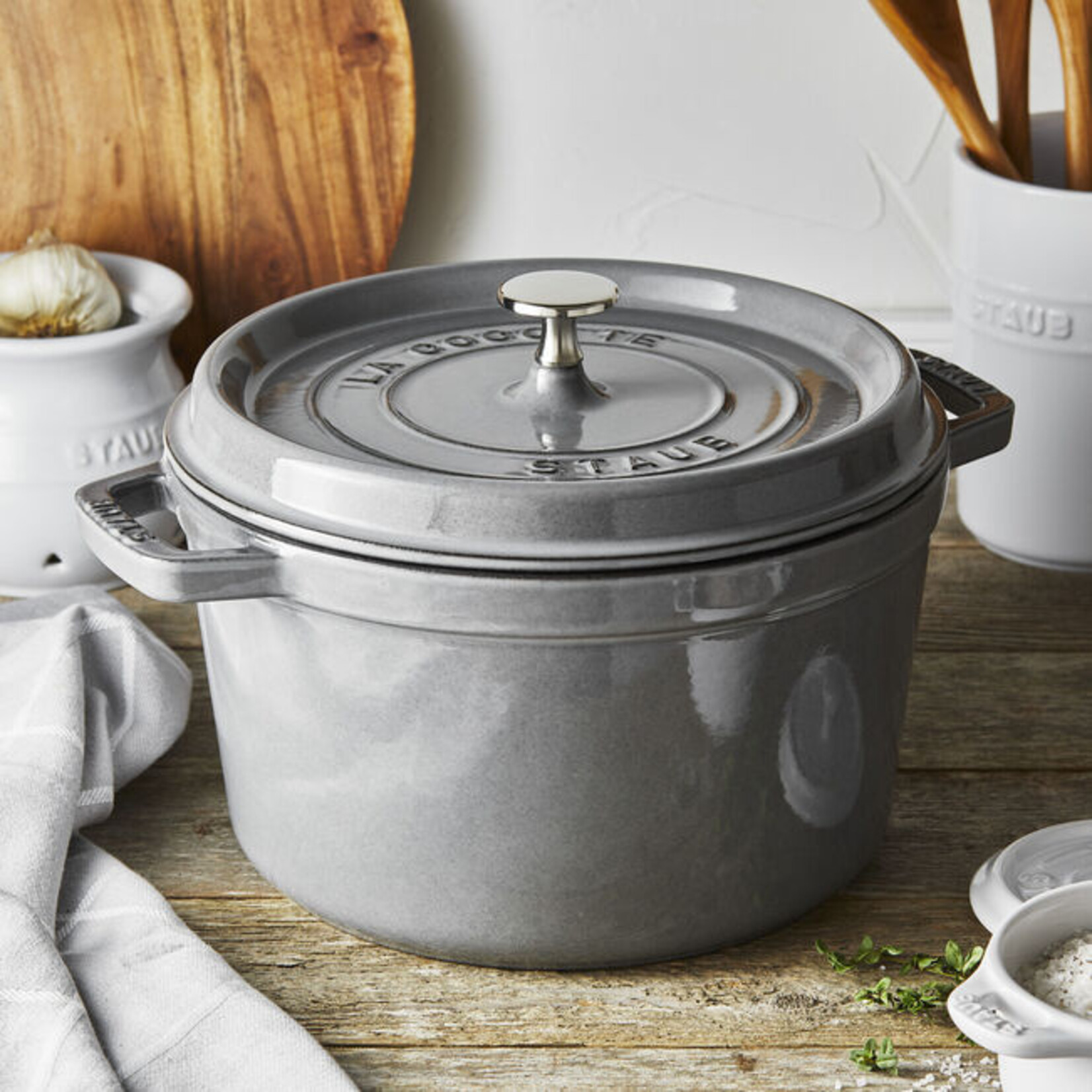 ZWILLING STAUB Cast Iron Cocette 4.7L Round- Graphite Gray
