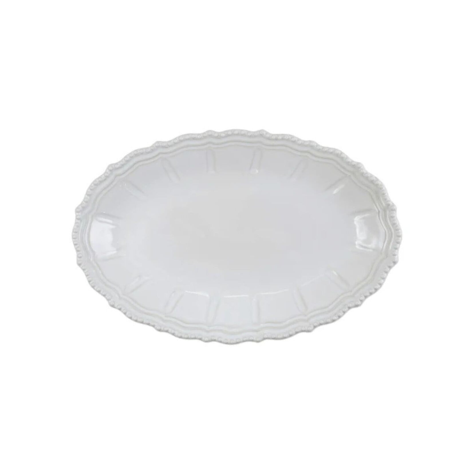 Vietri VIETRI Incanto Stone Large Oval Shallow Bowl