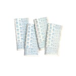 Pomegranate POMEGRANATE Elise Aqua Napkin Set of 4
