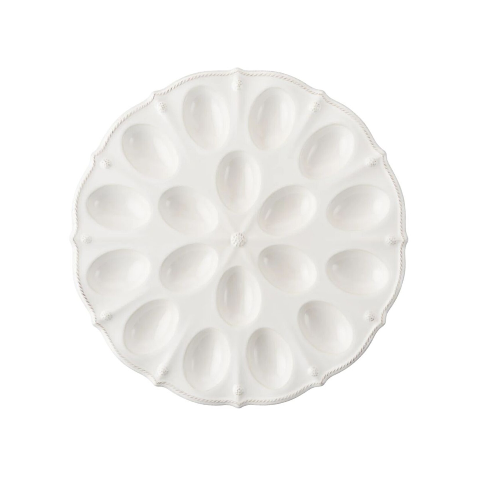 Juliska JULISKA Berry & Thread Whitewash Deviled Egg Platter