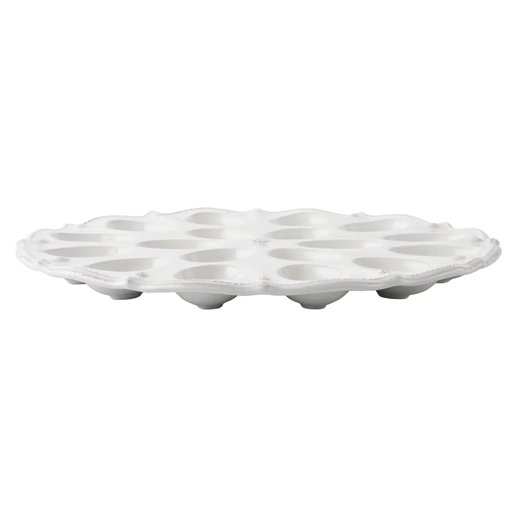 Juliska JULISKA Berry & Thread Whitewash Deviled Egg Platter