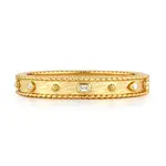 Capucine De Wulf CAPUCINE DE WULF Berry Gem Hinged Bangle - Clear Cubic Zirconia