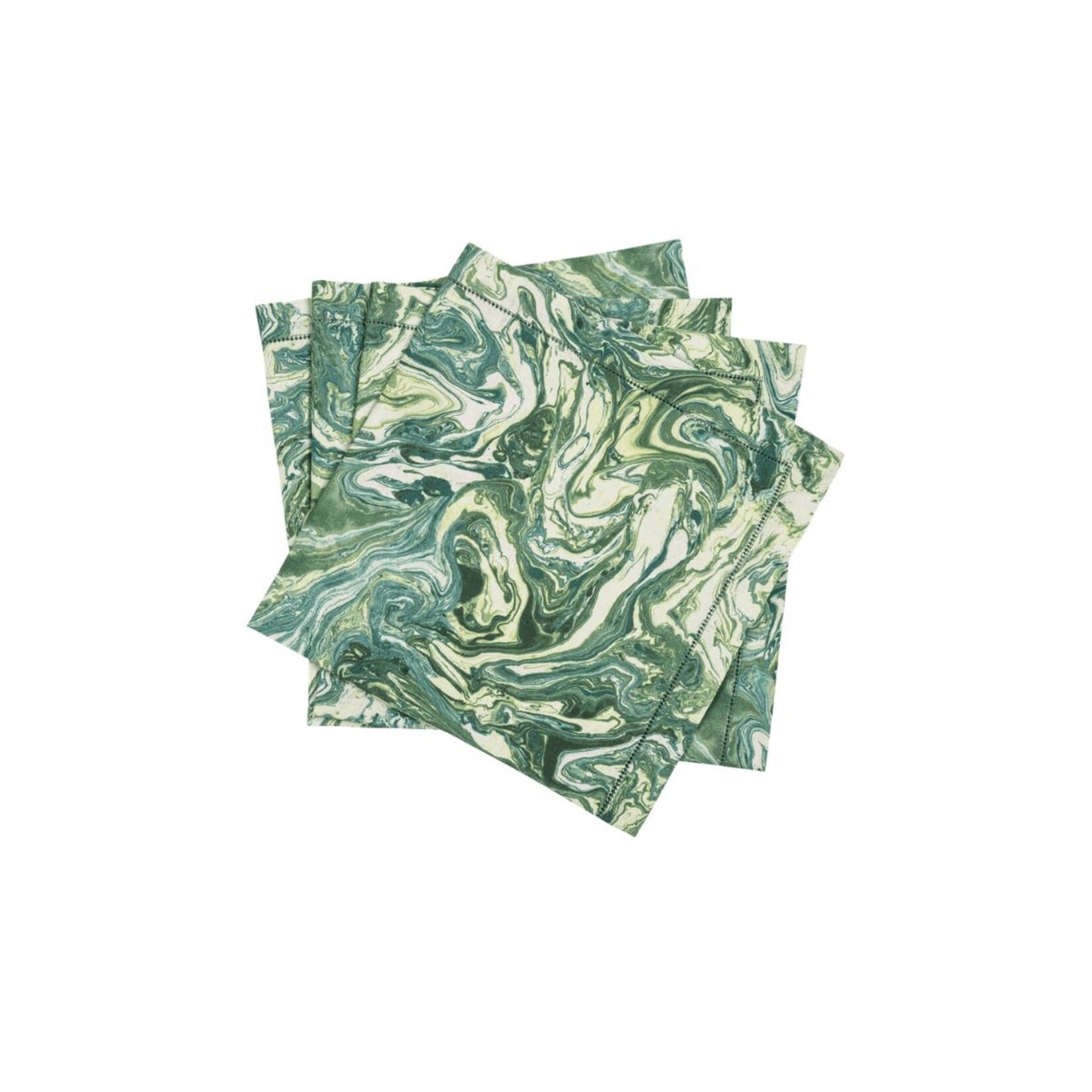 Matouk MATOUK Balthazar Linen 22 x 22 Napkins Set of 4 Emerald