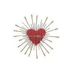 Trovelore TROVELORE Sacred Heart Brooch