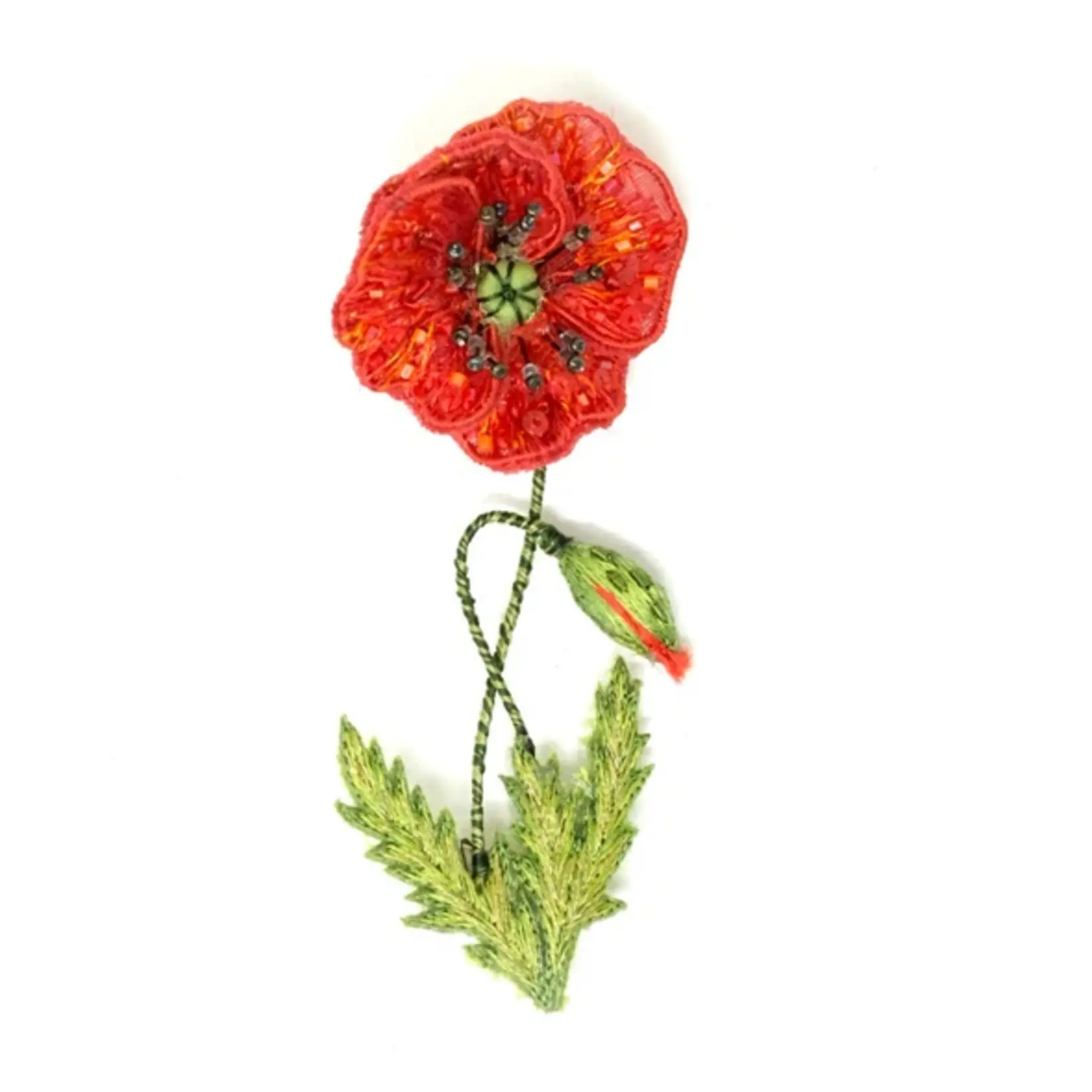 Trovelore TROVELORE Field Poppy Brooch