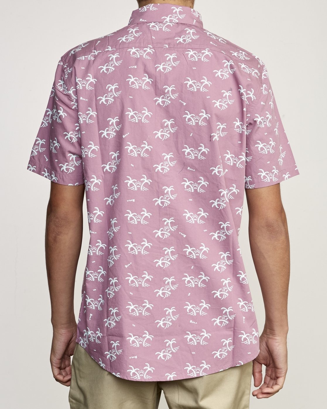 RVCA Mens Easy Palms Button-Up Shirt