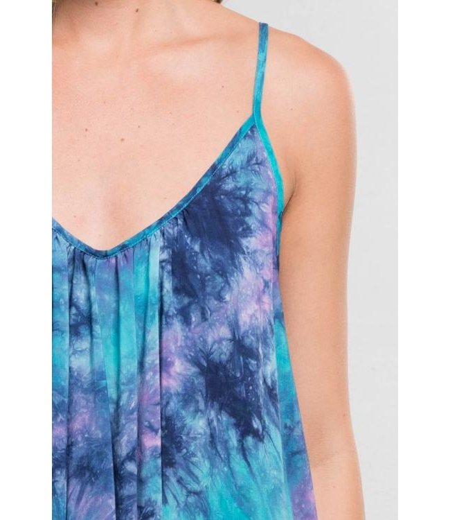 lovestitch TIE DYE TRAPEZE DRESS