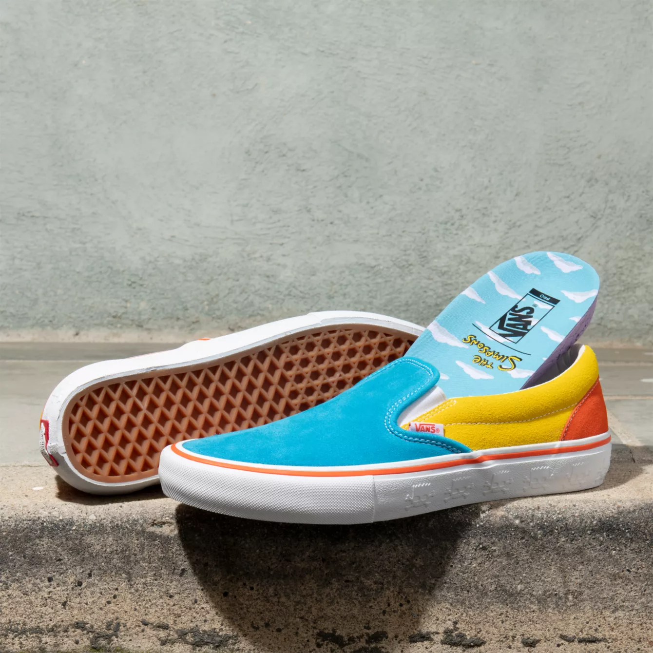 aqua slip on vans