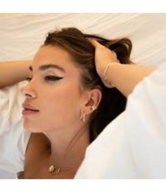 PARADIGM DESIGN DOUBLE HOOPS GLD FILL