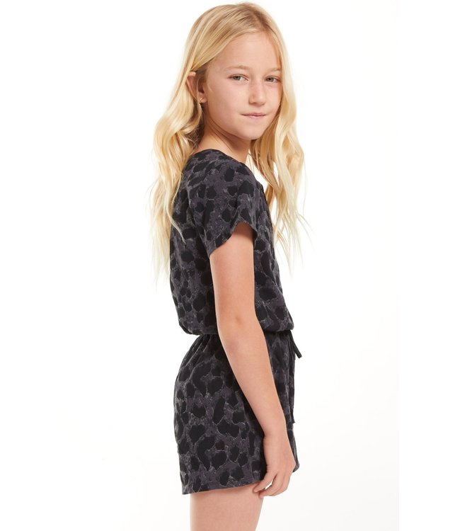 Z SUPPLY GIRLS LEIA SLUB WILDCAT ROMPER