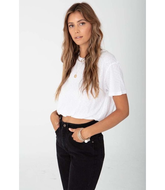 STILLWATER CROP BOYFRIEND TEE ELASTIC