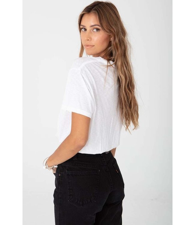 STILLWATER CROP BOYFRIEND TEE ELASTIC