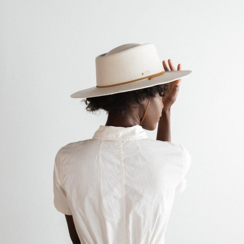 Gigi Pip Wren Telescoping‎ Hat in Brown Elegant Tan Wide-Brim Hat Gigi Pip Wren Telescoping Hat in Brown Elegant Tan‎ Wide  main image 4