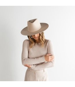 GIGI PIP Dakota Triangle Crown Wide Brim Hat Cream 59"
