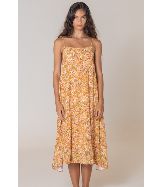 GIRL AND THE SUN DRIFTING MIDI DRESS