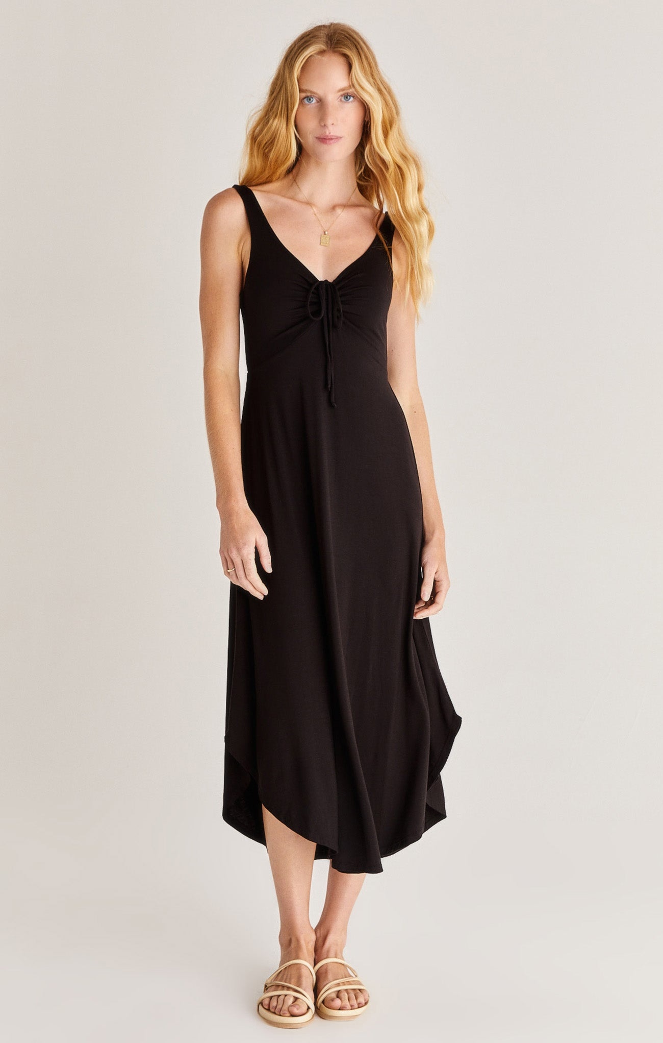 afrm jamie midi dress AFRM Jamie Open Back Midi Dress