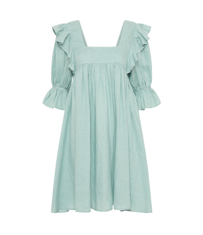 SPELL DESIGNS MAE LINEN MINI DRESS