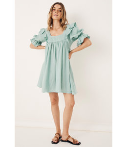 SPELL DESIGNS MAE LINEN MINI DRESS