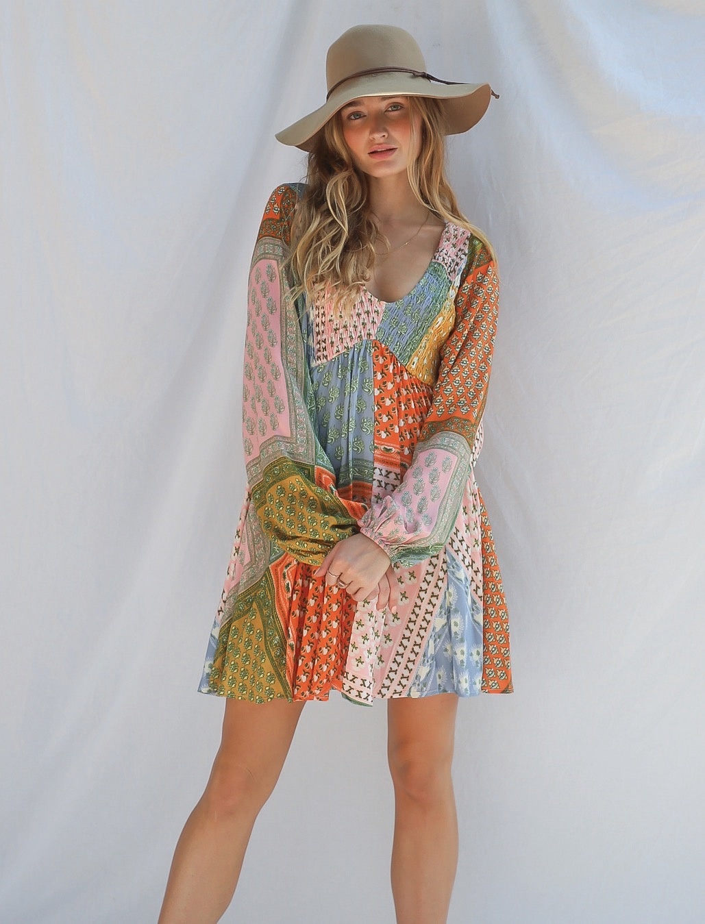 dress with mesh middle Calypso Knit Midi Dress