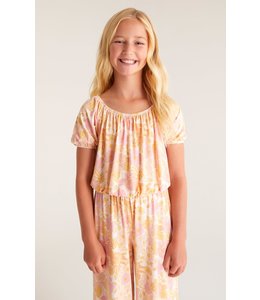 Z SUPPLY GIRLS FLORAL TOP