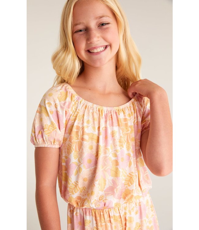 Z SUPPLY GIRLS FLORAL TOP