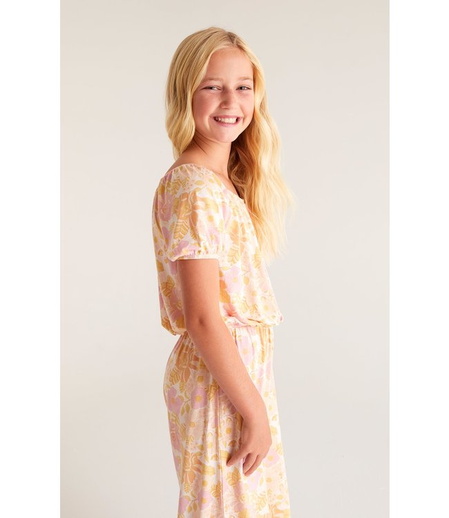 Z SUPPLY GIRLS FLORAL TOP