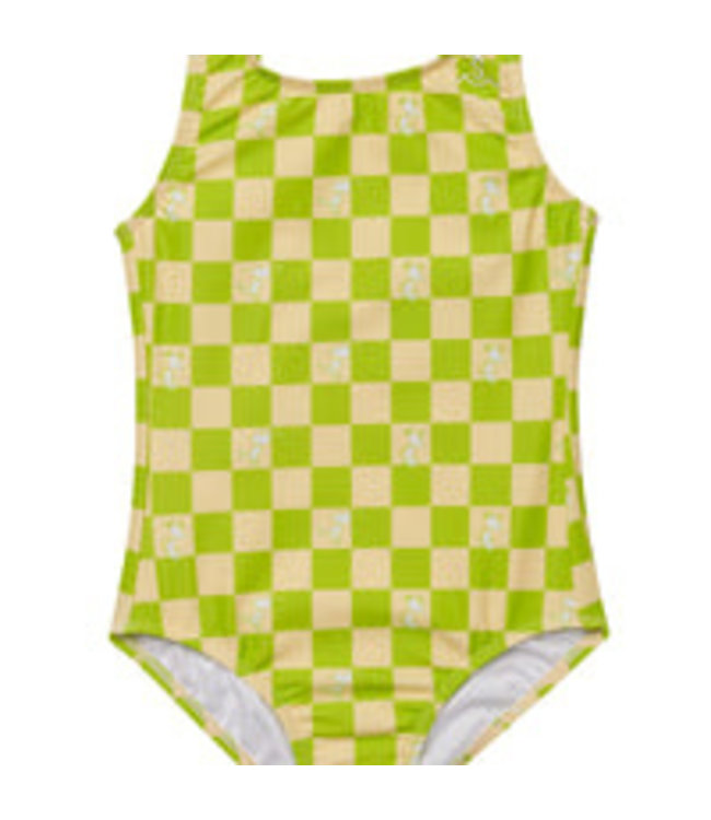 SEAESTA SURF CHECKER SWIMSUIT PEANUTS SNOOPY