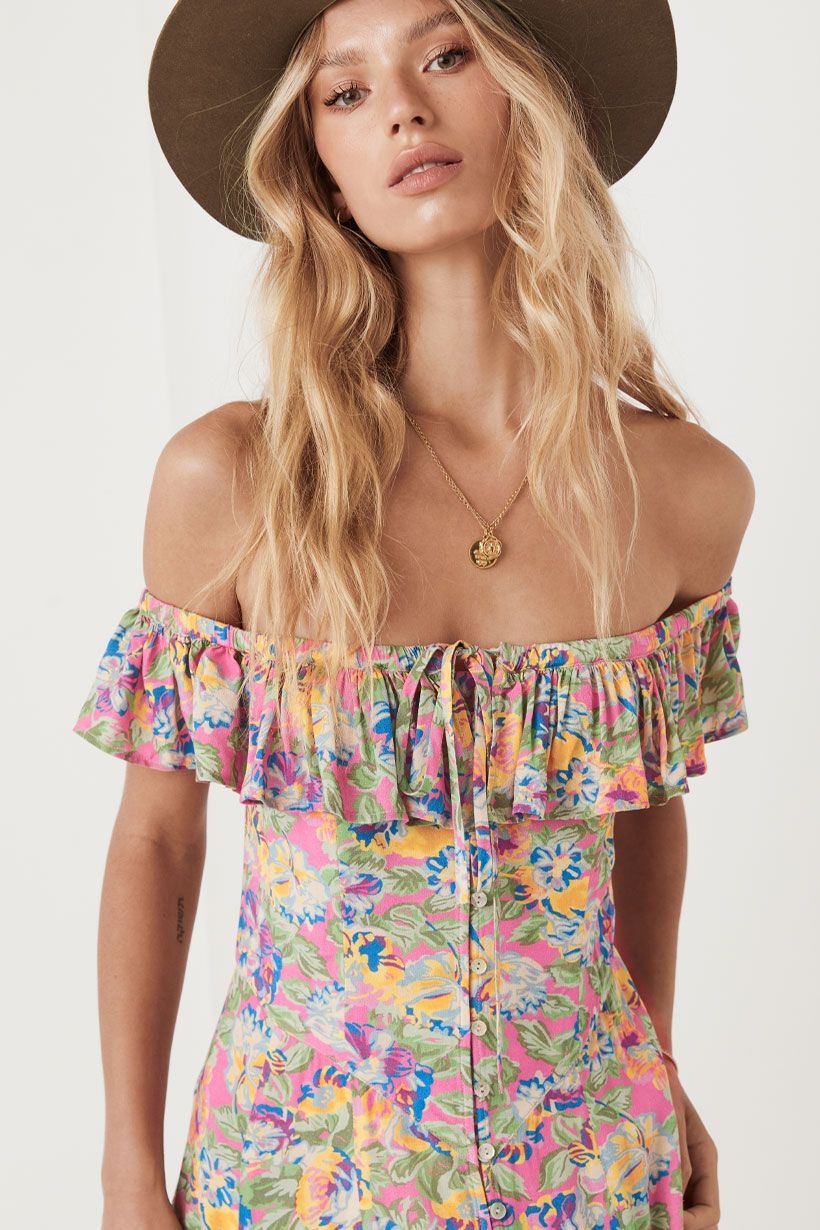 Nookie dolly off the shoulder gown online