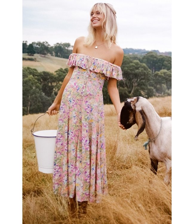 SPELL DESIGNS DOLLY OFF-SHOULDER SUNDRESS