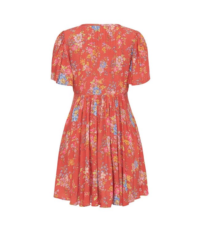 SPELL DESIGNS MEADOWLAND FLUTTER SLEEVE MINI DRESS