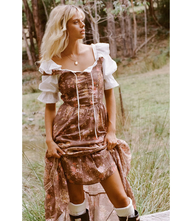 SPELL DESIGNS MEADOWLAND LINEN SUNDRESS