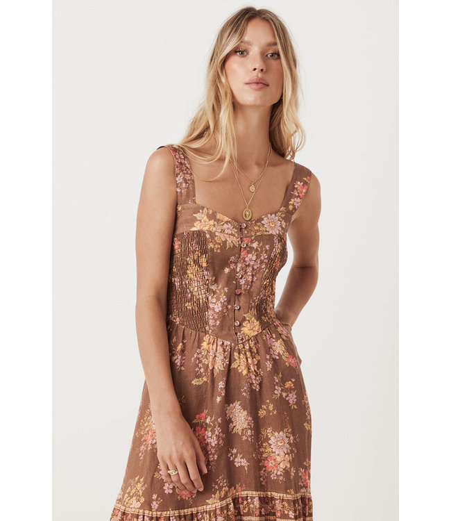 SPELL DESIGNS MEADOWLAND LINEN SUNDRESS