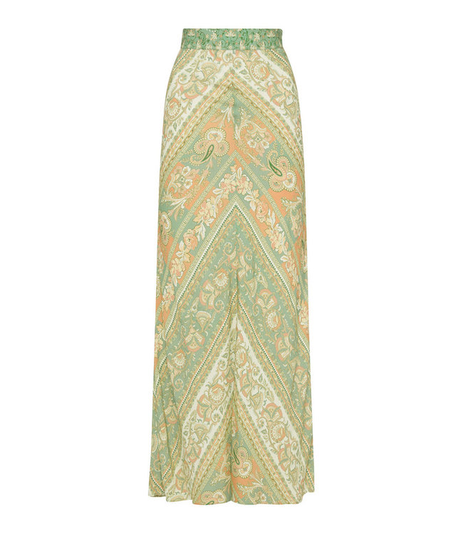 SPELL DESIGNS MADAME PEACOCK MAXI SKIRT