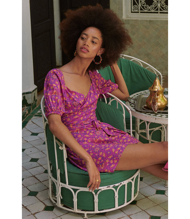 SPELL DESIGNS MADAME PEACOCK SWEETHEART MINI DRESS